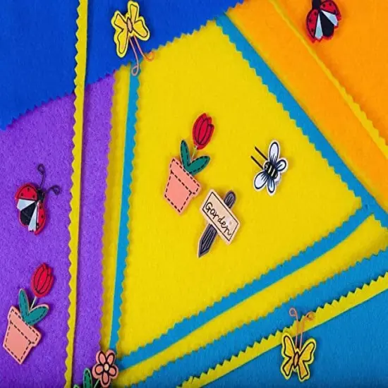 FabricLA Acrylic Felt Sheets for Crafts - Precut 9" X 12" Inches (20 cm X 30 cm) Felt Squares - Use Felt Fabric Craft Sheets for DIY, Hobby, Costume, and Decoration | Kelly Green {2}