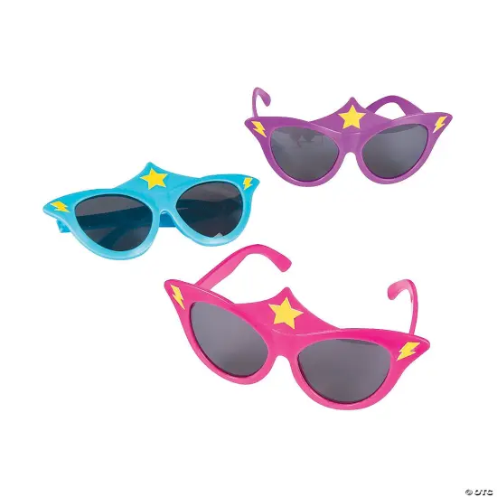 Superhero Girl Sunglasses 12 Pieces {2}