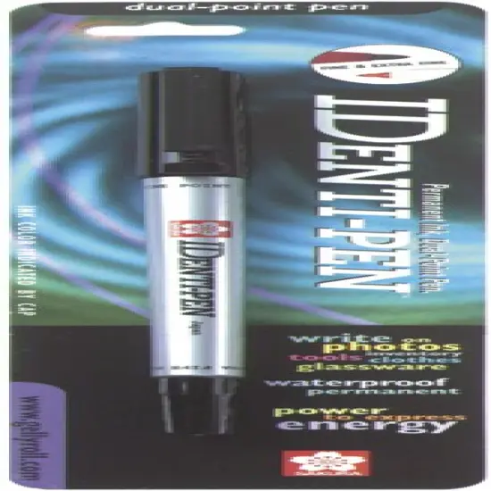 Sakura IDenti-Pen Permanent Dual-Point Pen-Black {1}