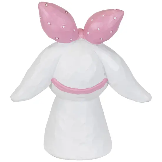 Northlight Easter Bunny Bust with Hair Bow - 7.5" - White and Pink {7}