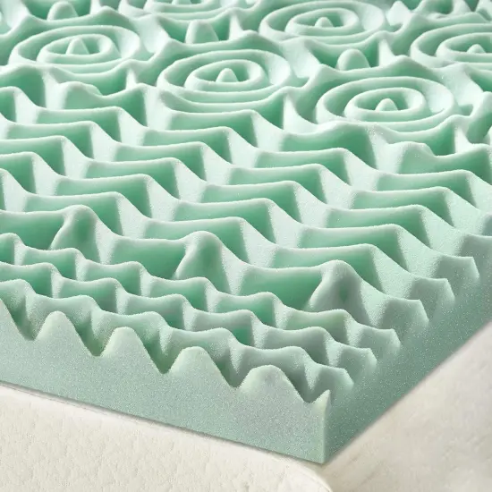 2 Inch 7-Zone Memory Foam Mattress Topper With Calming Aloe Infusion {4}