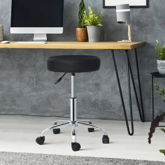 Adjustable Height Hydraulic Swivel Stool Spa Salon Chair Stool Cozy Thick Pad {4}