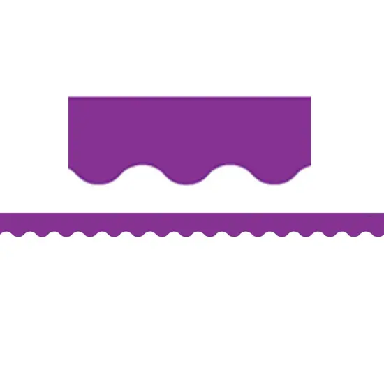Purple Scalloped Border Trim, 35 Feet Per Pack, 6 Packs {1}