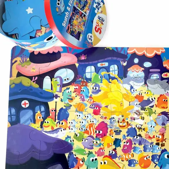 Finny the Shark Search & Find Floor Puzzle Set {3}