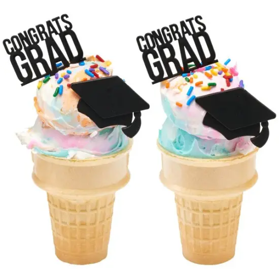 Graduation Icon Congrats Grad Cupcake Cake Pics - set of 12 {3}