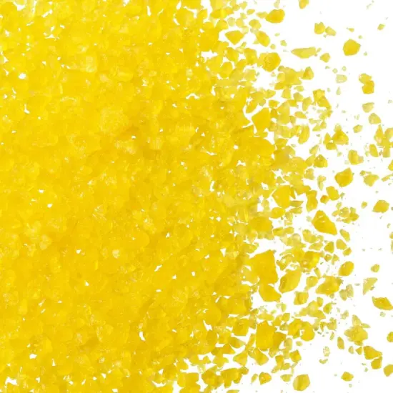 DecoPac Lemon Crushed Candy Bits, Sugar Decorations For Cakes, Toppings, Cupcakes, and Drinks, Yellow, 16oz Pack {1}
