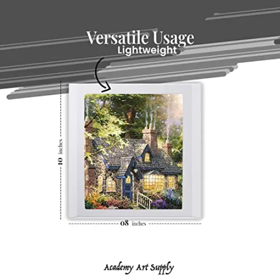 12 Pack Canvas Panels 8 x 10 inch - 100% Cotton Artist Blank Canvas Board for Painting, Pre-gessoed, Primed, Acid-Free Blank Canvas, Perfect for Acrylic and Oil Painting {5}