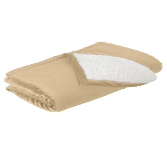 Unwind in Rustic Mountain Lodge Blanket | RADYAN&reg; Soft camel {1}