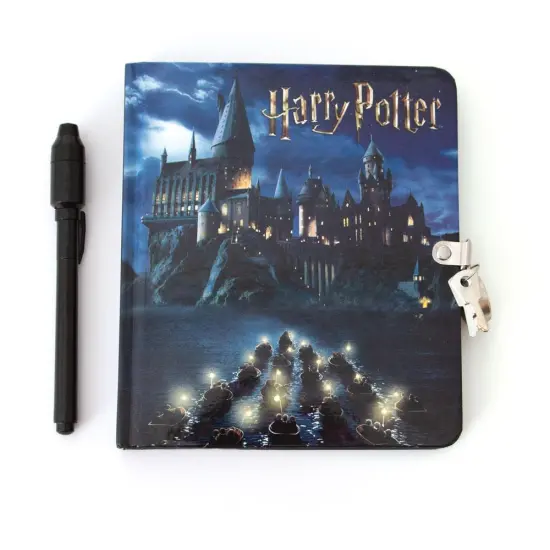 Harry Potter Hogwarts at Night Locking Invisible Ink Diary {1}
