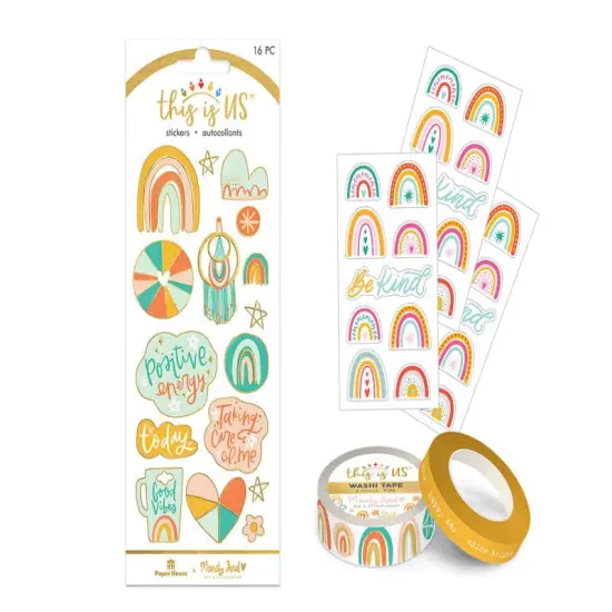 BoHo Rainbow Undated Planner Bundle {4}