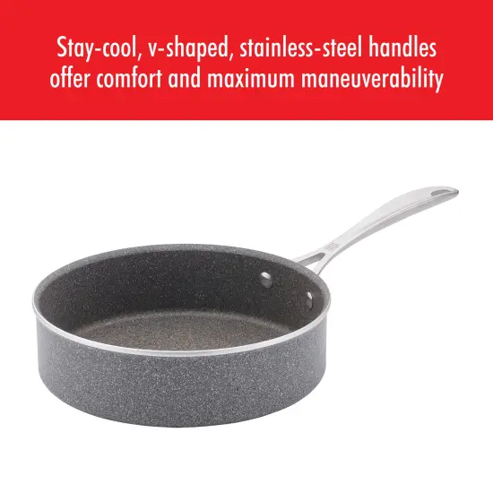 ZWILLING Vitale 3-qt Aluminum Nonstick Saute Pan with Lid {6}