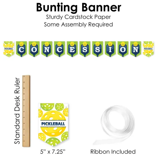 Big Dot of Happiness Let&rsquo;s Rally - Pickleball - DIY Birthday or Retirement Party Concession Signs - Snack Bar Decorations Kit - 50 Pieces {7}