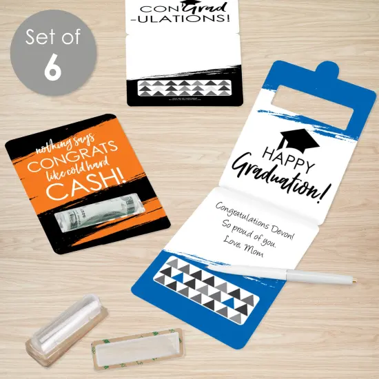 Big Dot of Happiness Best Is Yet To Come Assorted Grad - DIY Graduation Cash Holder Gift - Funny Money Cards - Set of 6 {4}