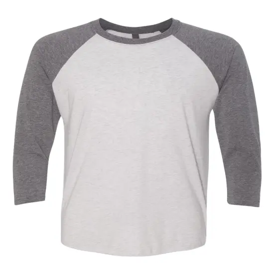 Next Level&reg; Crewneck Triblend Three-Quarter Raglan T-Shirt Heather Body {1}