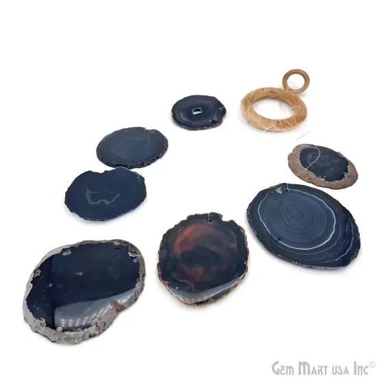 Crystal Quartz Windchime, Natural Gemstone Wind Chimes, Handmade Garden Decor, 1 set, 7 Stones, GemMartUSA (WIND-10009) {3}