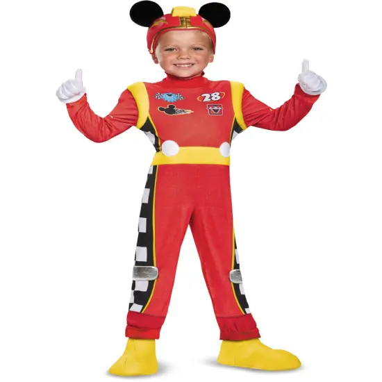 Boys Deluxe Disney Mickey And The Roadster Racers Mickey Mouse Costume {1}