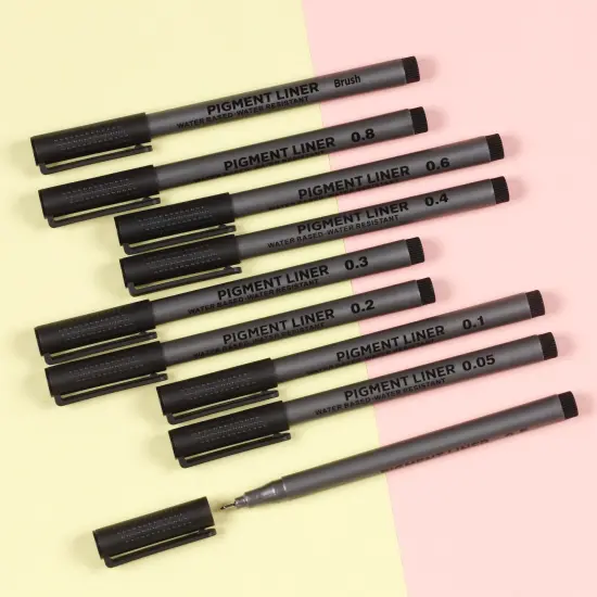 Incraftables Calligraphy Pens for Beginners and Professional (9pcs). Calligraphy Markers for Writing & Drawing. Brush Pens Calligraphy Set for Kids & Adults. Black Brush Pens for Hand Lettering {3}