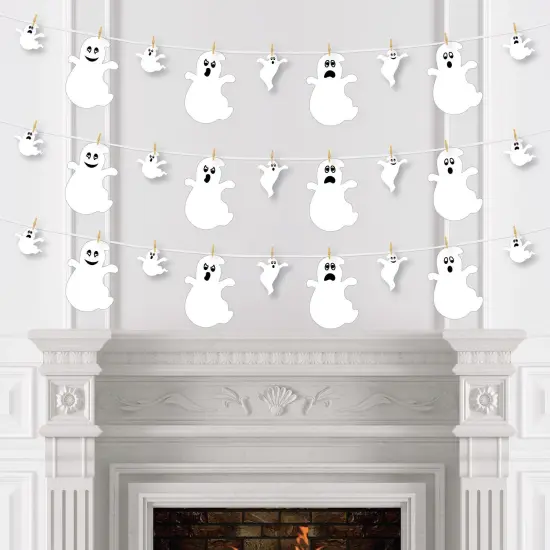 Big Dot of Happiness Spooky Ghost - Halloween Party DIY Decorations - Clothespin Garland Banner - 44 Pieces {4}