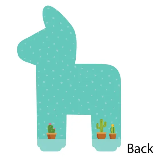 Big Dot of Happiness Let's Fiesta - Shaped Thank You Cards - Fiesta Thank You Note Cards with Envelopes - Set of 12 {6}