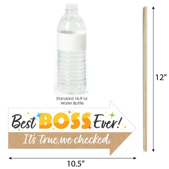 Big Dot of Happiness Funny Happy Boss's Day - Best Boss Ever Photo Booth Props Kit - 10 Piece {4}