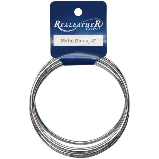 Realeather(R) Crafts Zinc Metal Rings {1}