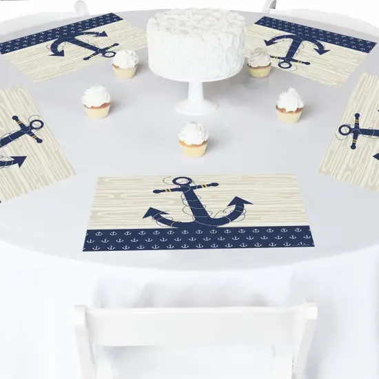 Big Dot of Happiness Ahoy - Nautical - Party Table Decorations - Baby Shower or Birthday Party Placemats - Set of 16 {3}