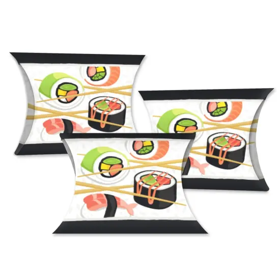 Big Dot of Happiness Let&rsquo;s Roll - Sushi - Favor Gift Boxes - Japanese Party Petite Pillow Boxes - Set of 20 {1}