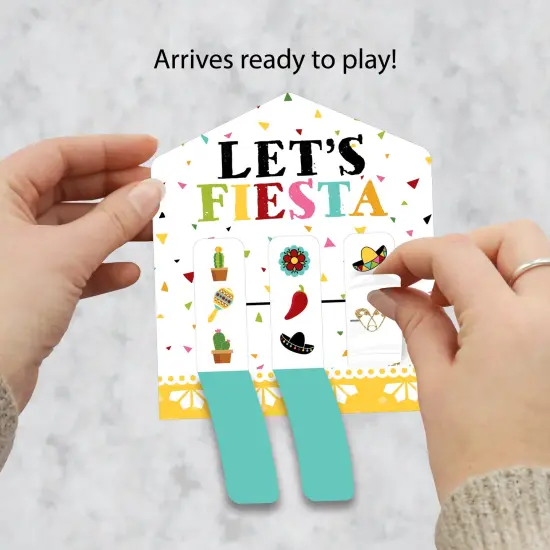 Big Dot of Happiness Let's Fiesta - Fiesta Game Pickle Cards - Pull Tabs 3-in-a-Row - Set of 12 {3}