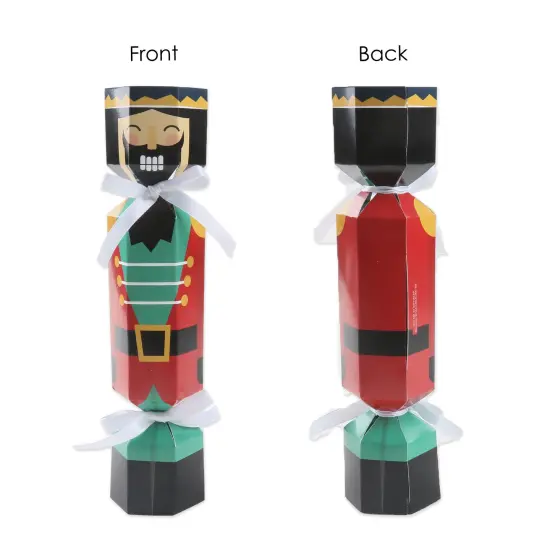 Big Dot of Happiness Christmas Nutcracker - No Snap Holiday Party Table Favors - DIY Cracker Boxes - Set of 12 {7}