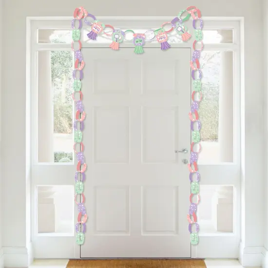 Big Dot of Happiness Pajama Slumber Party - 90 Chain Links and 30 Paper Tassels Decoration Kit Girls Sleepover Birthday Party Paper Chains Garland 21' {4}