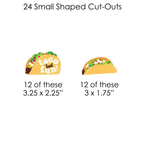 Big Dot of Happiness Taco 'Bout Fun - Fiesta DIY Decorations - Clothespin Garland Banner - 44 Pieces {7}