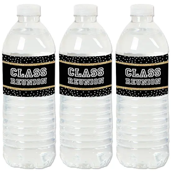 Big Dot of Happiness Reunited - School Class Reunion Party Water Bottle Sticker Labels - Set of 20 {1}