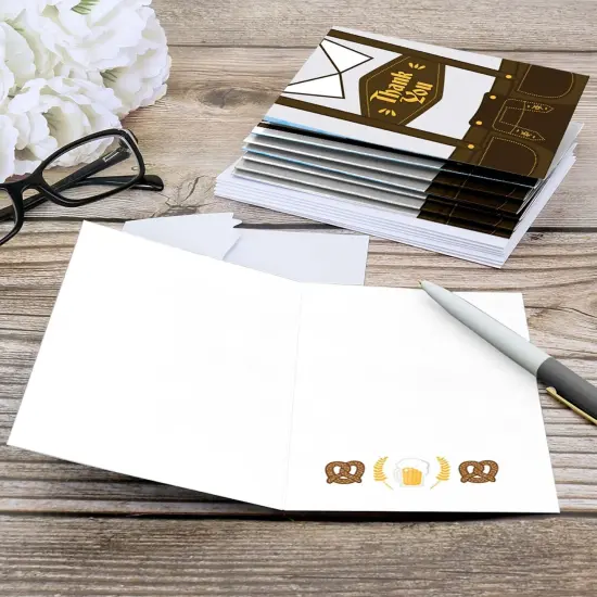 Big Dot of Happiness Oktoberfest - Beer Festival Thank You Cards (8 count) {6}