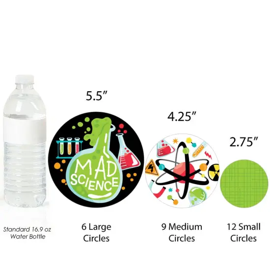 Big Dot of Happiness Scientist Lab - Baby Shower or Birthday Party Giant Circle Confetti - Party Decorations - Large Confetti 27 Count {3}