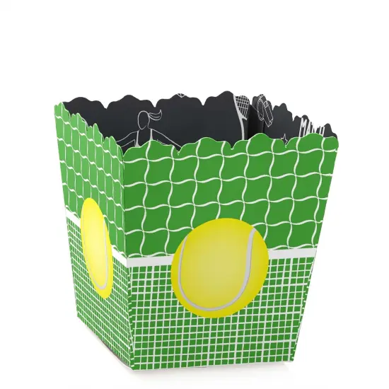 Big Dot of Happiness You Got Served - Tennis - Party Goodie Favor Boxes - Baby Shower or Tennis Ball Birthday Party Treat Candy Boxes - Set of 12 {1}