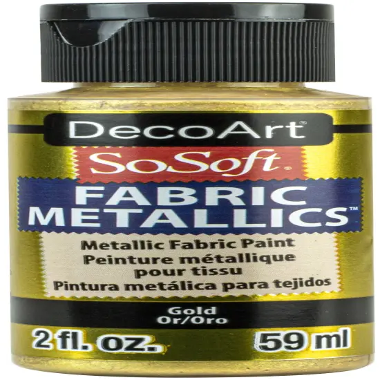 DecoArt SoSoft Fabric Metallics Acrylic Paint 2oz {2}
