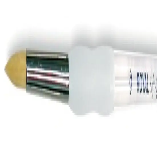 Royal & Langnickel(R) Soft-Grip Gold Taklon Round Brush {1}