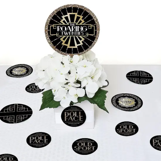 Big Dot of Happiness Roaring 20's - 1920s Art Deco Jazz Party Giant Circle Confetti - Large Confetti 27 Count {7}