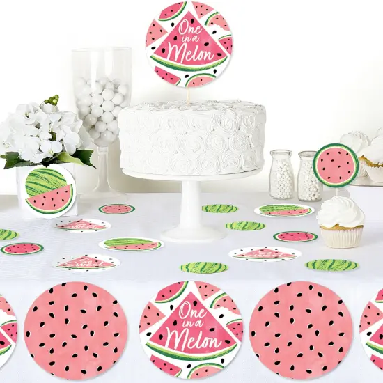 Big Dot of Happiness Sweet Watermelon - Fruit Party Giant Circle Confetti - Party Decorations - Large Confetti 27 Count {6}