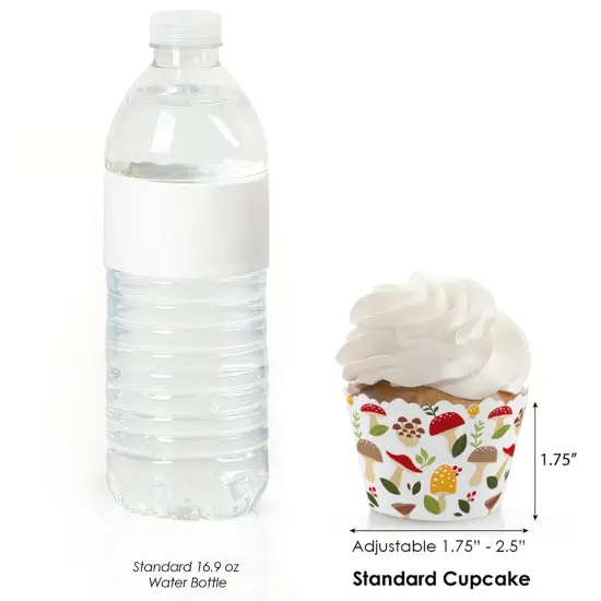 Big Dot of Happiness Wild Mushrooms - Red Toadstool Party Decorations - Party Cupcake Wrappers - Set of 12 {4}