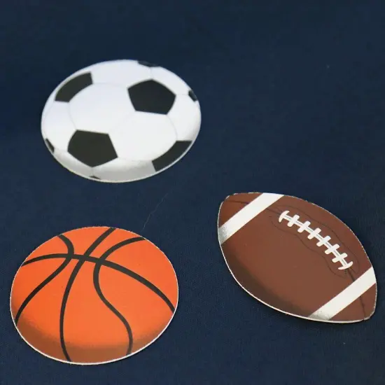 Big Dot of Happiness Go, Fight, Win - Sports - DIY Shaped Baby Shower or Birthday Party Cut-Outs - 24 Count {6}