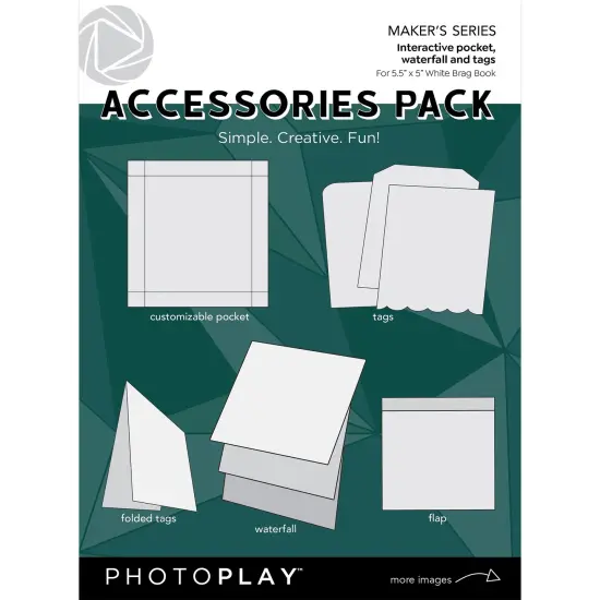 PhotoPlay Brag Book Accessories Pack-White {1}