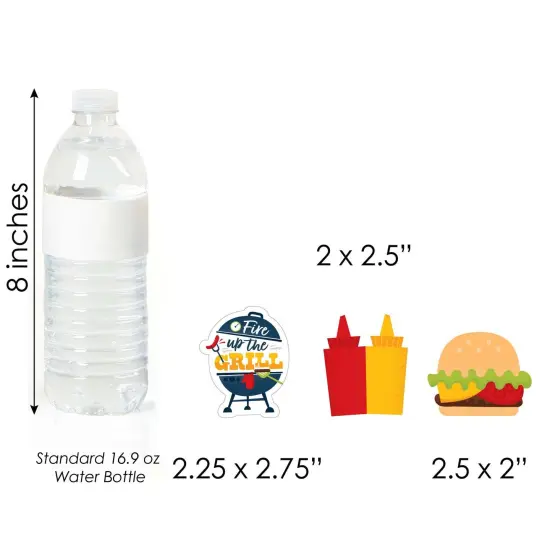 Big Dot of Happiness Fire Up the Grill - DIY Shaped Summer BBQ Picnic Party Cut-Outs - 24 Count {7}