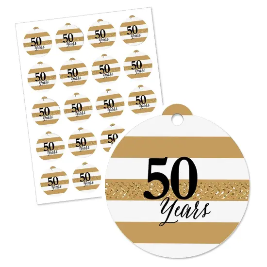 Big Dot of Happiness We Still Do - 50th Wedding Anniversary - Party Favor Gift Tags (Set of 20) {3}