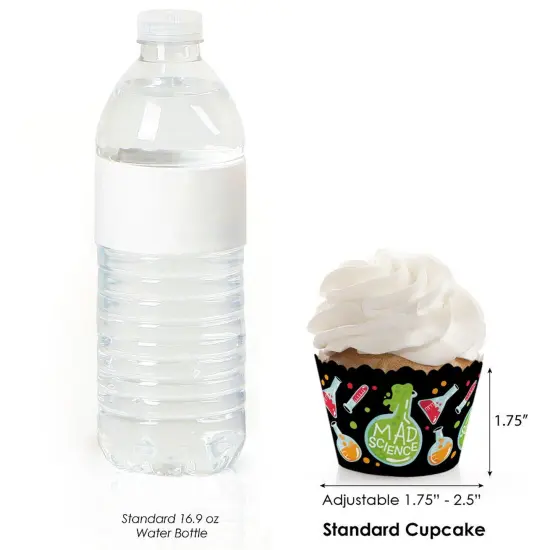 Big Dot of Happiness Scientist Lab - Baby Shower or Birthday Party Decorations - Party Cupcake Wrappers - Set of 12 {4}