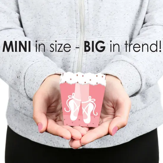 Big Dot of Happiness Tutu Cute Ballerina - Party Mini Favor Boxes - Ballet Birthday Party or Baby Shower Treat Candy Boxes - Set of 12 {6}