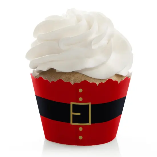 Big Dot of Happiness Jolly Santa Claus - Christmas Party Decorations - Party Cupcake Wrappers - Set of 12 {1}