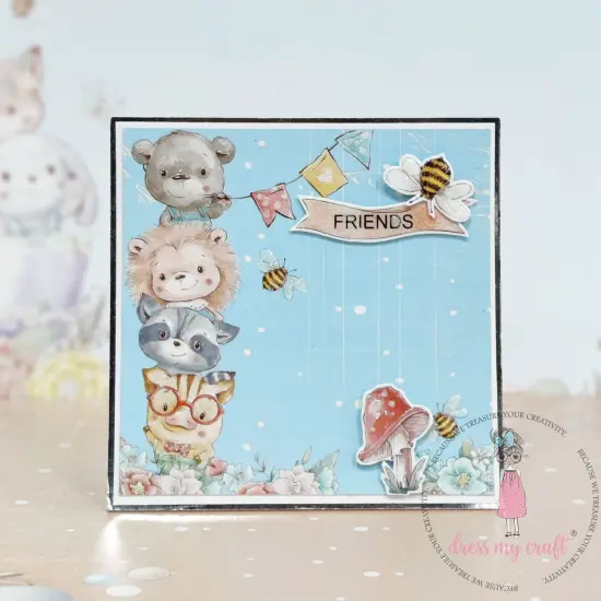 Dress My Craft Transfer Me Sheet A4-Kidland Tiles {6}