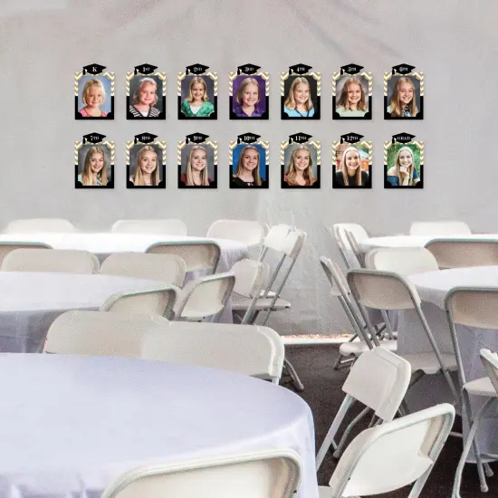 Big Dot of Happiness Gold Graduation 8 x 10 inches K-12 School Photo Holder - DIY Party Decor - Picturific Display {4}