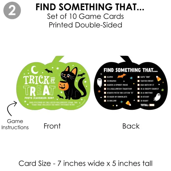 Big Dot of Happiness Jack-O'-Lantern Halloween - 4 Kids Halloween Party Games - 10 Cards Each - Gamerific Bundle {7}